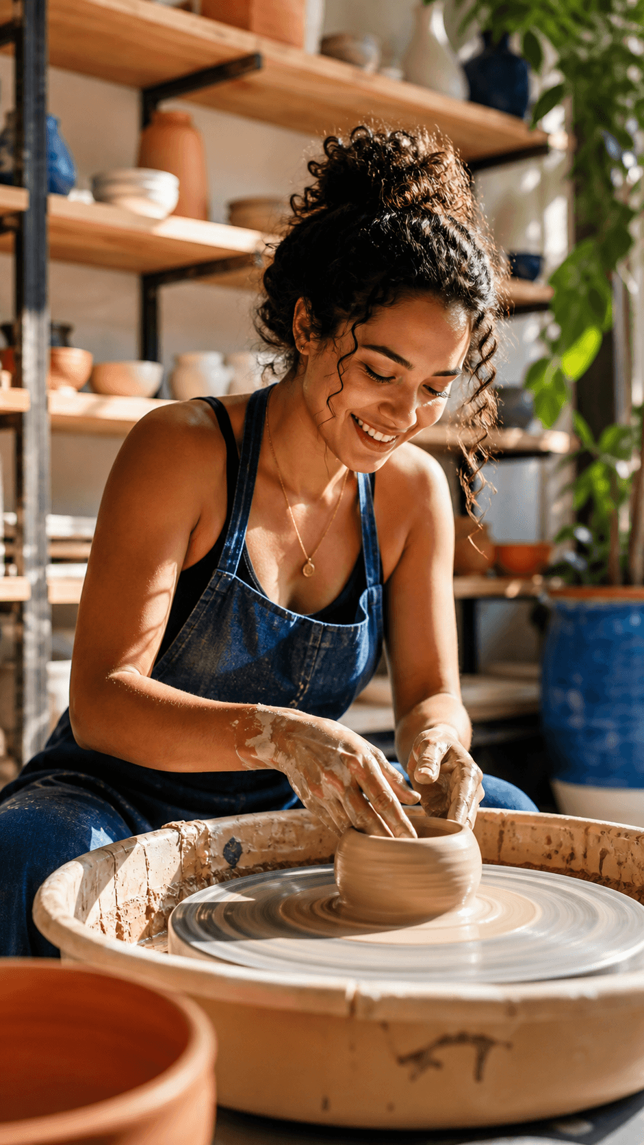 Illustrative creator Reel for Slow-wheel pottery