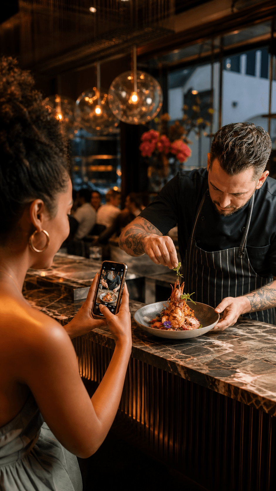 Illustrative creator Reel for Chef-counter dinner